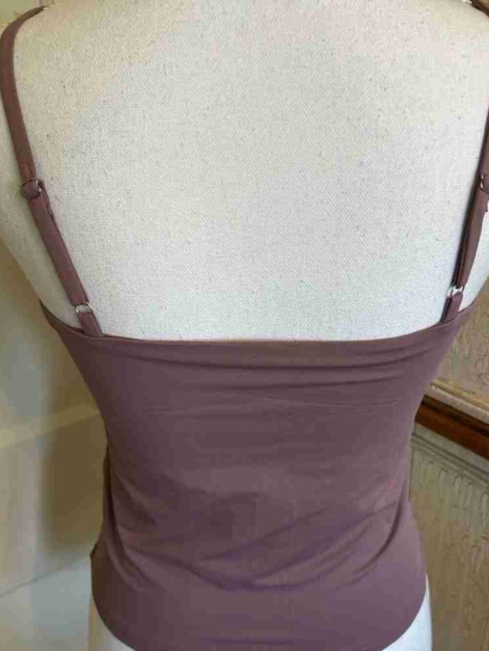Dusty Mauve Adjustable Strap Cami Tank Top - Picture 2 of 2